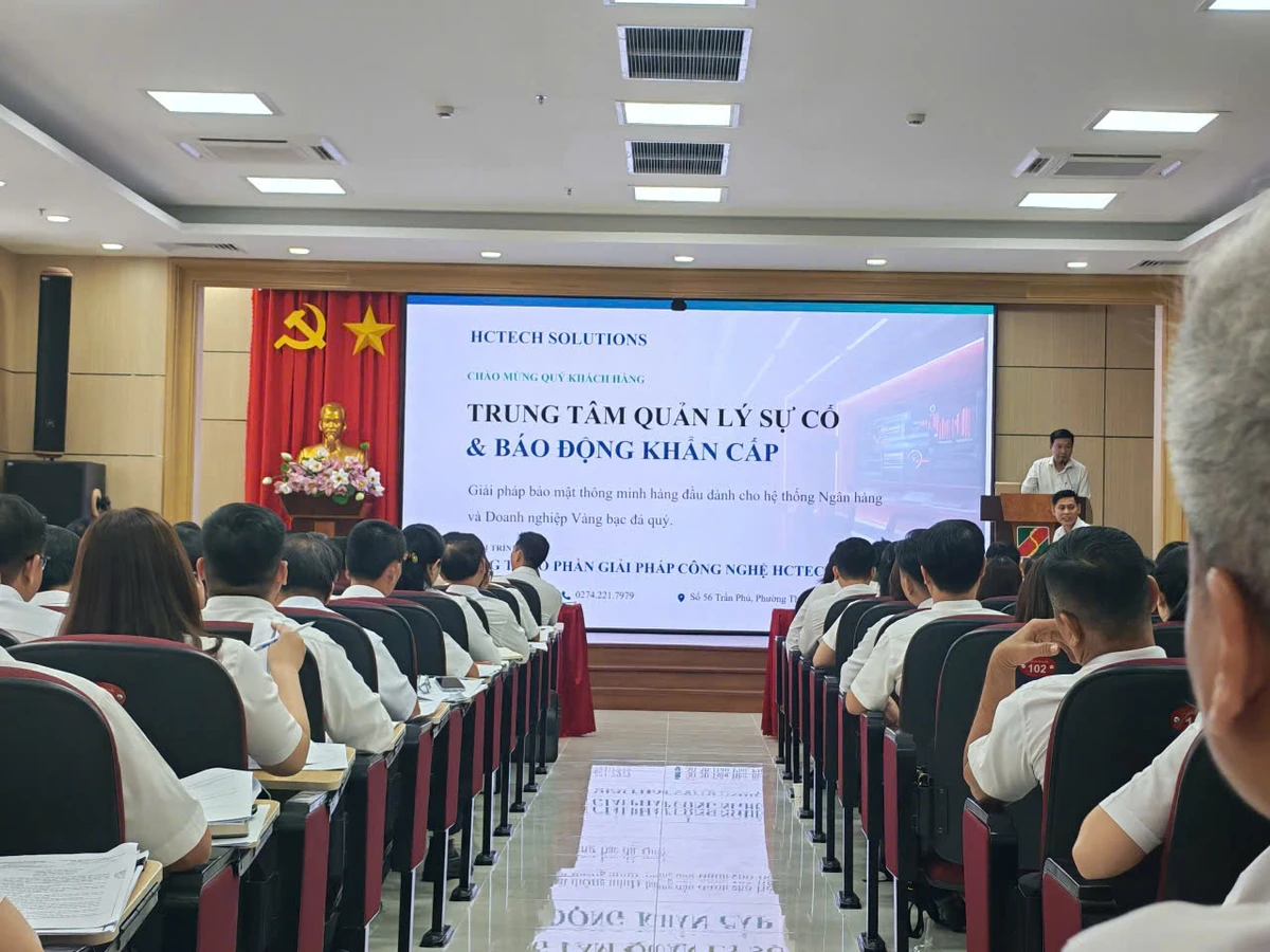 HCTECH phối hợp PC09 Tây Ninh triển khai hội nghị tuyên truyền phòng chống tội phạm lĩnh vực ngân hàng tại Agribank Tây Ninh